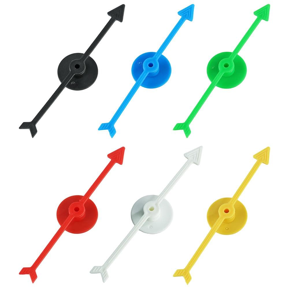 6 bucăți 10 CM din plastic Rotativ Săgeată Indicator Joc de masă DIY Accesorii pentru jucării pentru copii Accesorii pentru jocuri de masă DIY