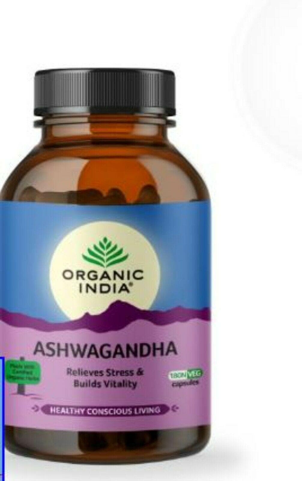 Organic India Ashwagandha Veg 180 capsule LIVRARE GRATUITĂ ÎN TOATE LUME
