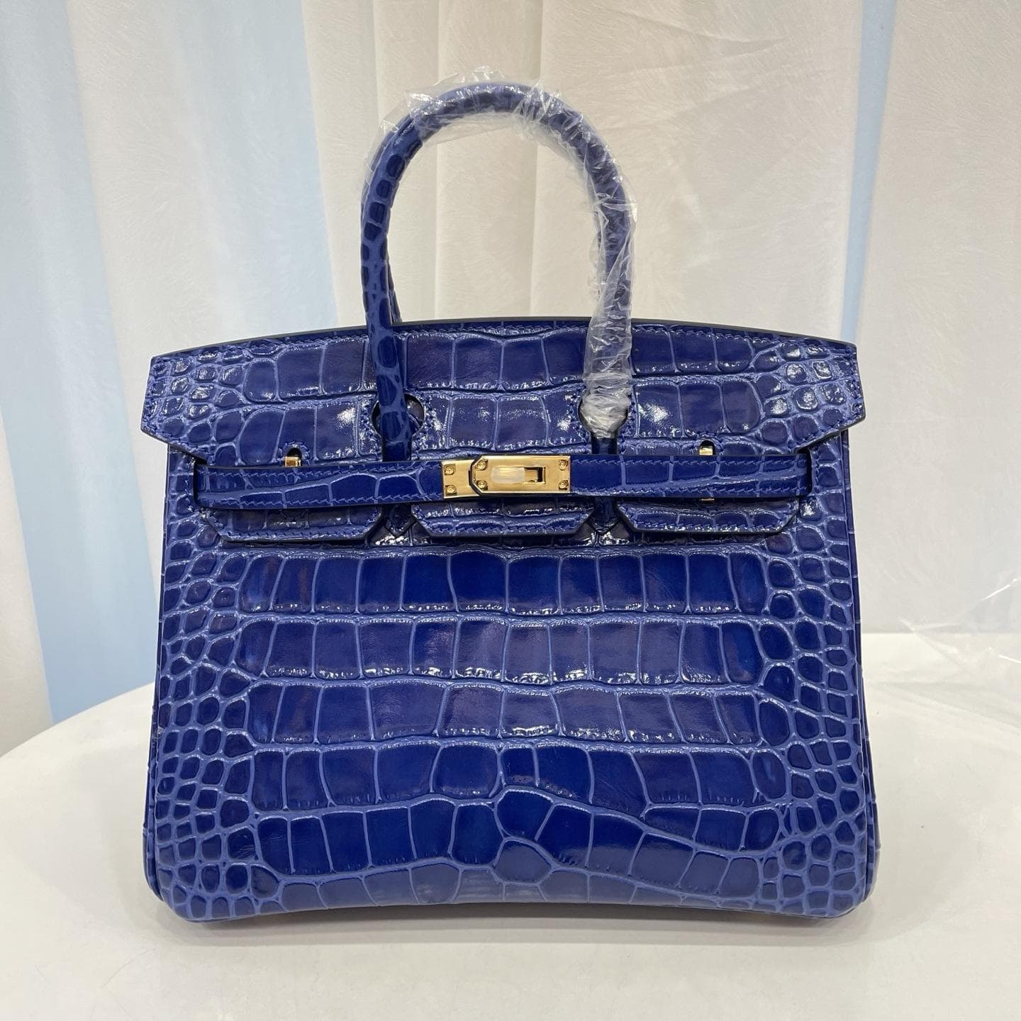 Geantă de mână nouă din piele de vacă de calitate superioară cu model crocodil pentru femei, versiune pereche completă, cu curea de umăr, cu