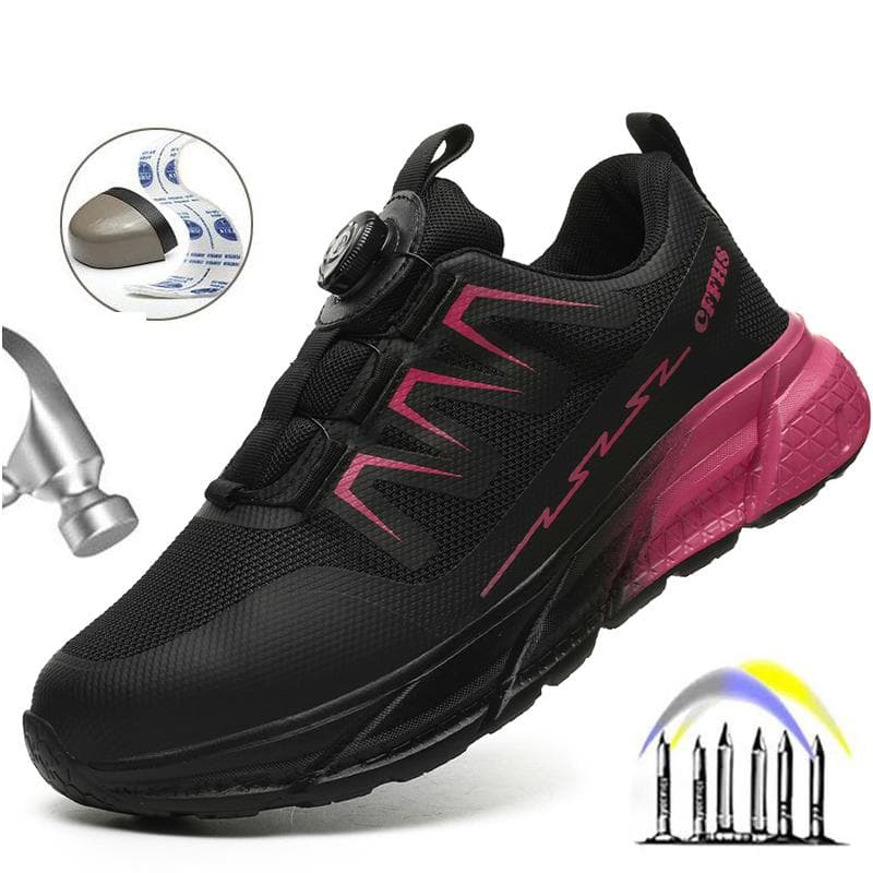 Pantofi de siguranță pentru femei Adidași cu vârf de oțel Cizme de siguranță pentru lucru sport Puncție rezistentă Pantofi de lucru