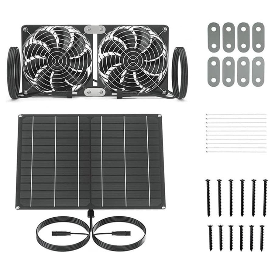 Ventilator rezistent la apa de 15W, potrivit pentru seră în aer liber, solar de găină