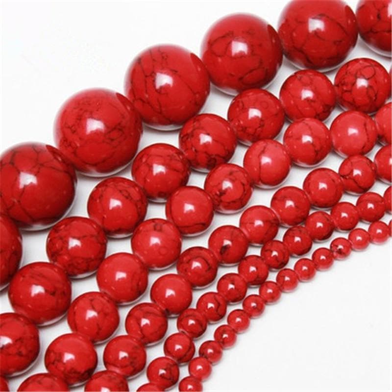 100% natural roșu turcoaz Pietre prețioase Distanțiere Mărgele libere Charms Bijuterii 4-14 mm