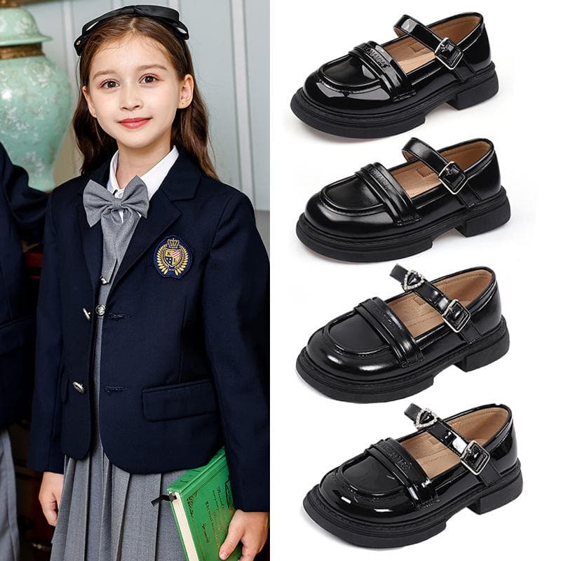 Pantofi Fete Piele Colegiu Talpa Moale Copii Performanta Scoala Pantofi Fetita Printesa cm