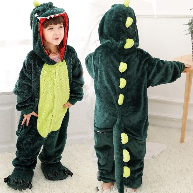 Copii Băieți Fete Pijamale Dinozaur Lenjerie de noapte Lenjerie de noapte Costum Cosplay pentru copii cm roșu