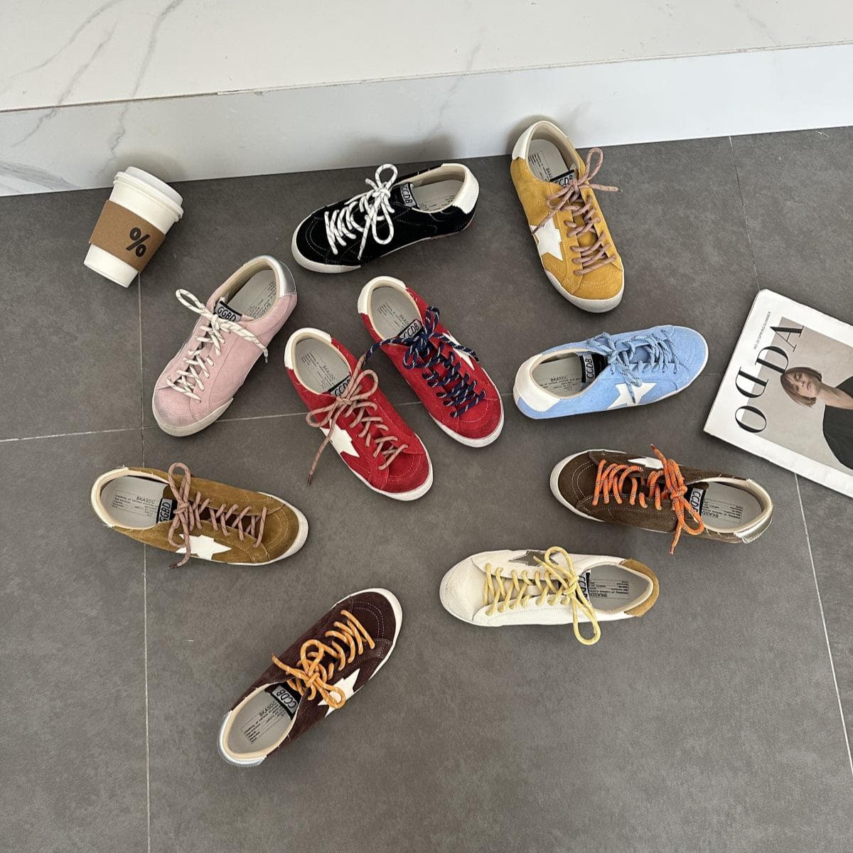 Adidași Retro pentru Femei 2025 din Piele Uzată cu Blocuri de Culoare și Înălțător Ascuns 39 roșu
