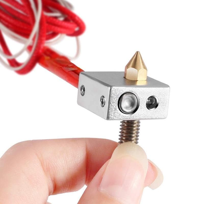 Imprimantă 3D Hot End 0,4 mm MK8 duză de extrudere din alamă 30 mm A8 tub de gât Bloc de încălzire NTC 3950 Termistor 12 V 40 W Încălzitor