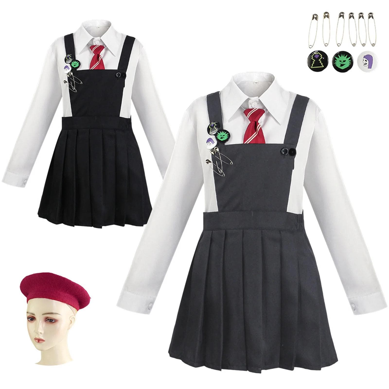 Film Anime Roald Dahl Matilda rochia muzicală Costum Cosplay pentru fată JK Uniformă Suspans Fusta Pălărie Broșă cravată pentru petrecere