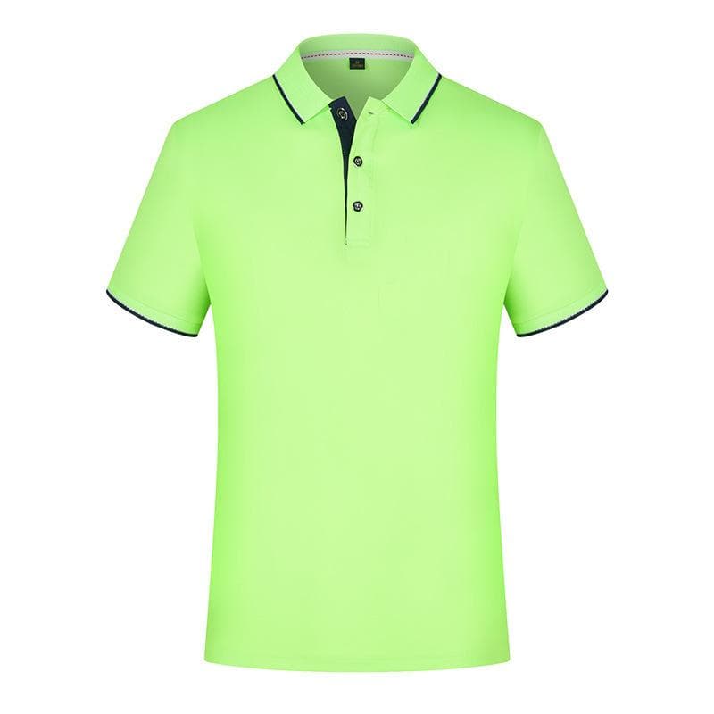 Ocazional de vară, solid, tricou polo pentru bărbați. cm culoare bleumarin