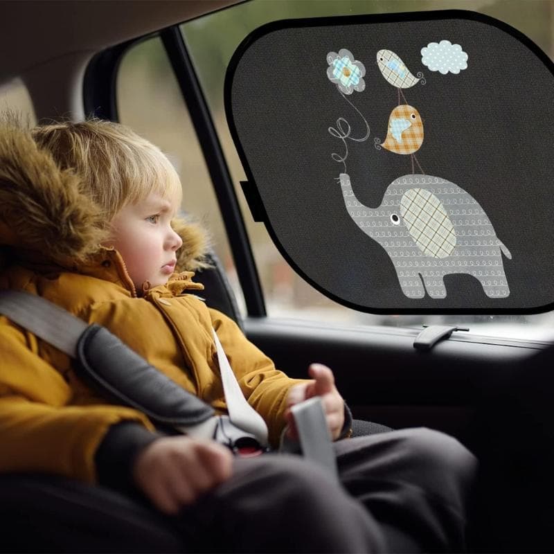 Car Sunshades Curtain for Side Window Baby Kid Childrens Sunshades Protectors Protects from Sun Heat Block