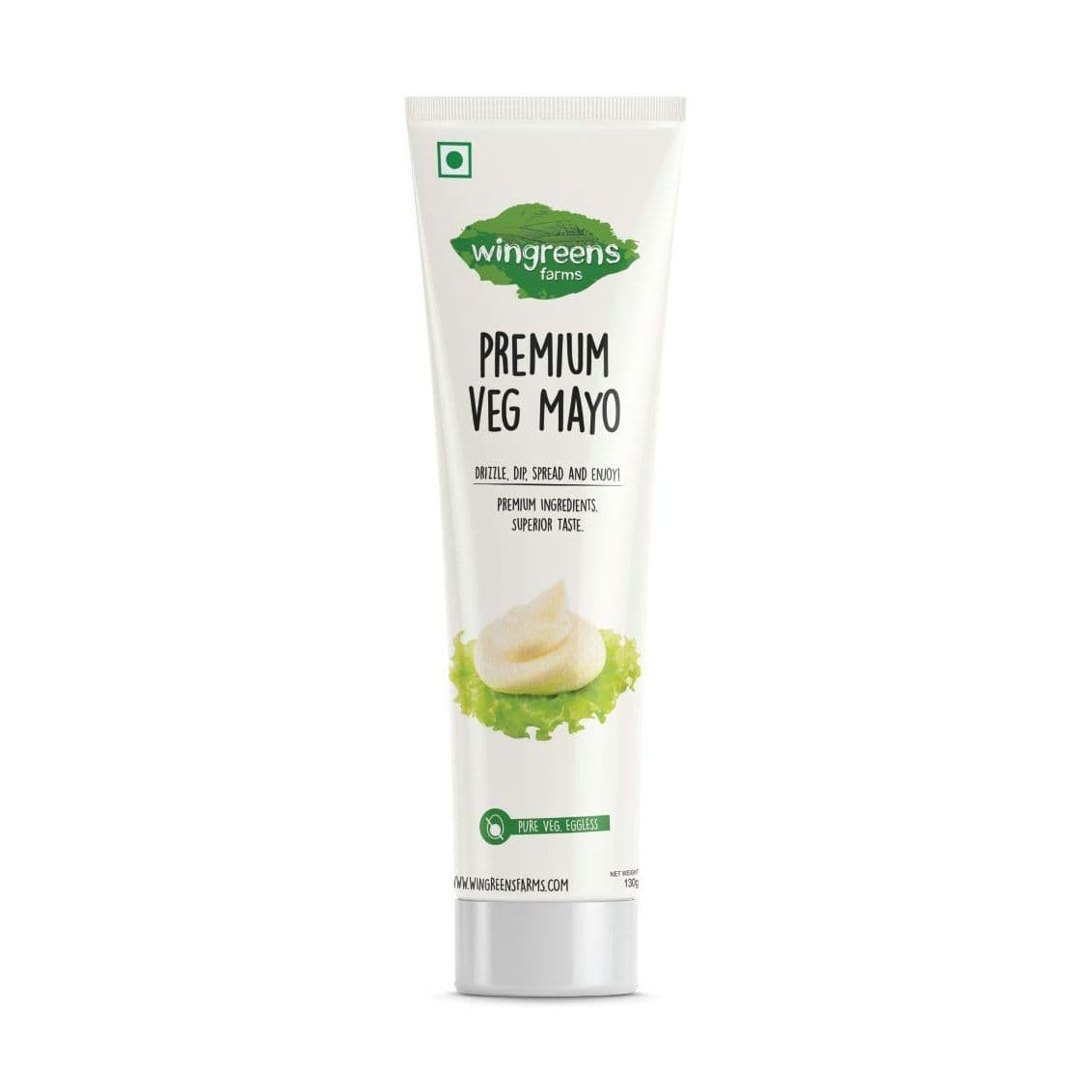 Maioneză Premium Vegetariană (130 g), Premium Veg Mayo, Wingreens Farms