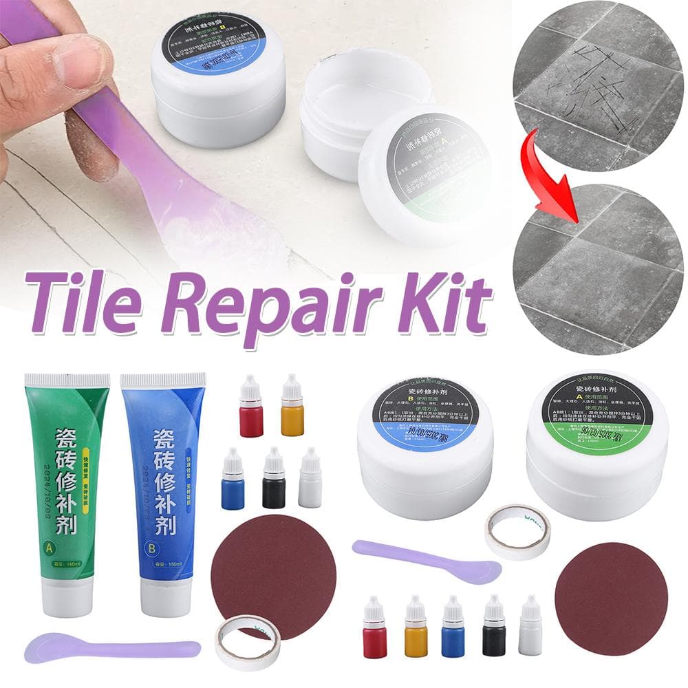 Kit de reparare plăci ceramice Kit de reparare crăpături plăci și piatră Pastă de reparare plăci ceramice Adeziv de reparare plăci pentru