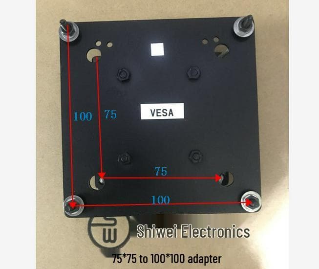 Placă adaptor monitor VESA 75x75mm la 100x100mm Suport de perete