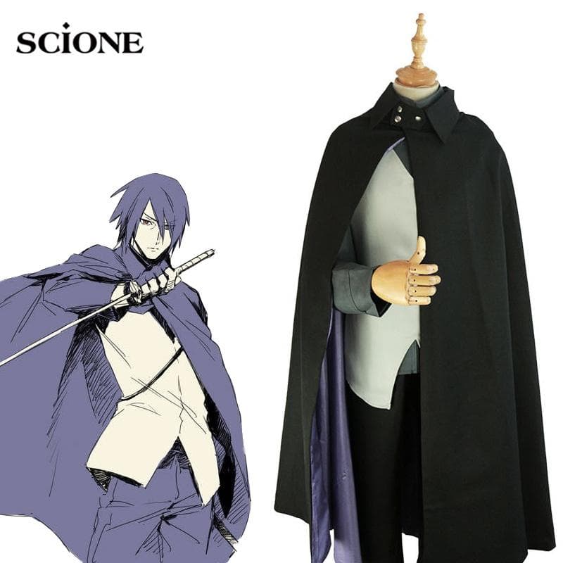 Scione Cartoon Uchiha Sasuke Costum Cosplay Costum Manta Manta Vesta Top Pantaloni Set Complet Costume Sasuke cm