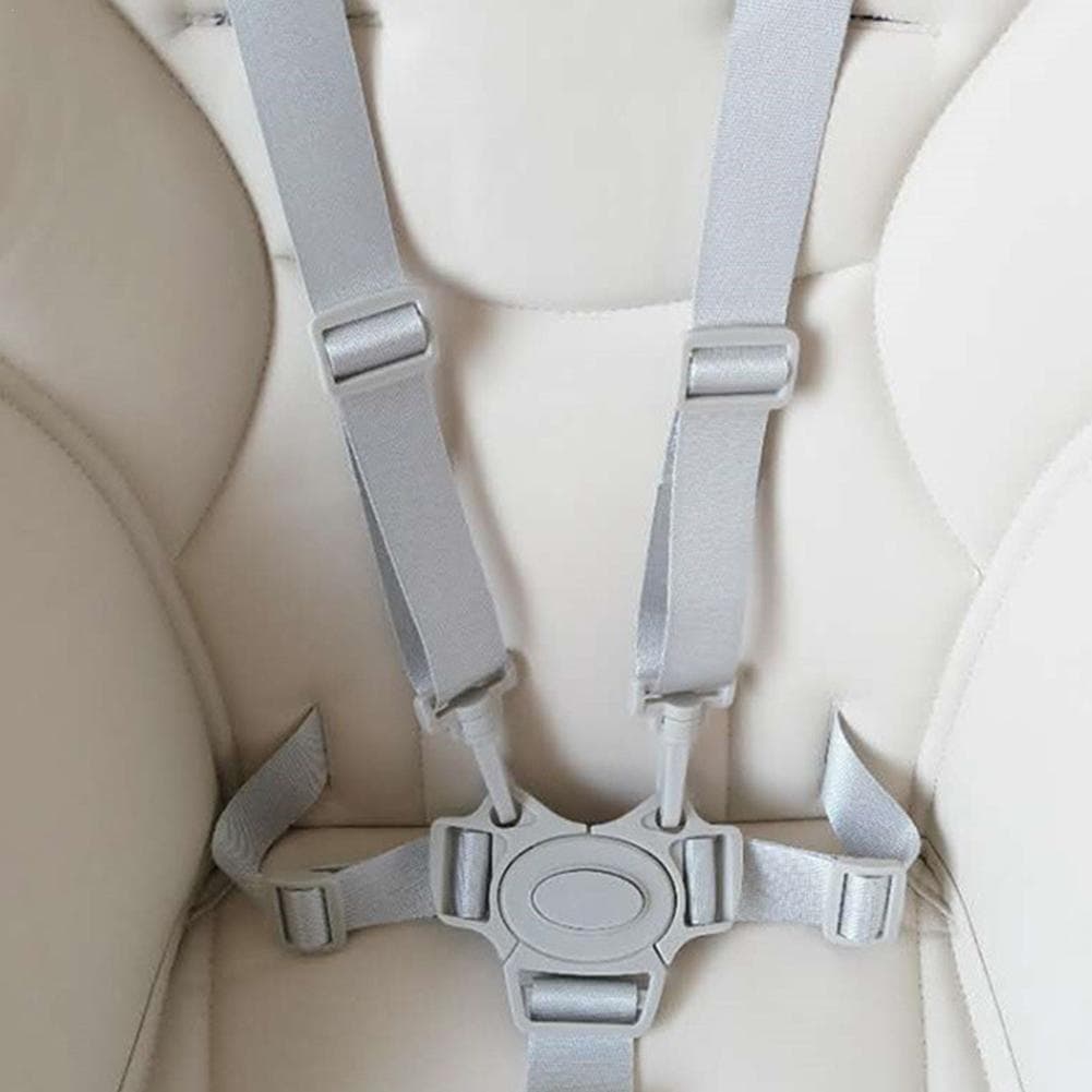Centură Scaun de Masă Copil Design în Formă de Cruce Ham în 5 Puncte pentru Bebi Centură de Siguranță Scaun Înalt Centuri de Siguranță
