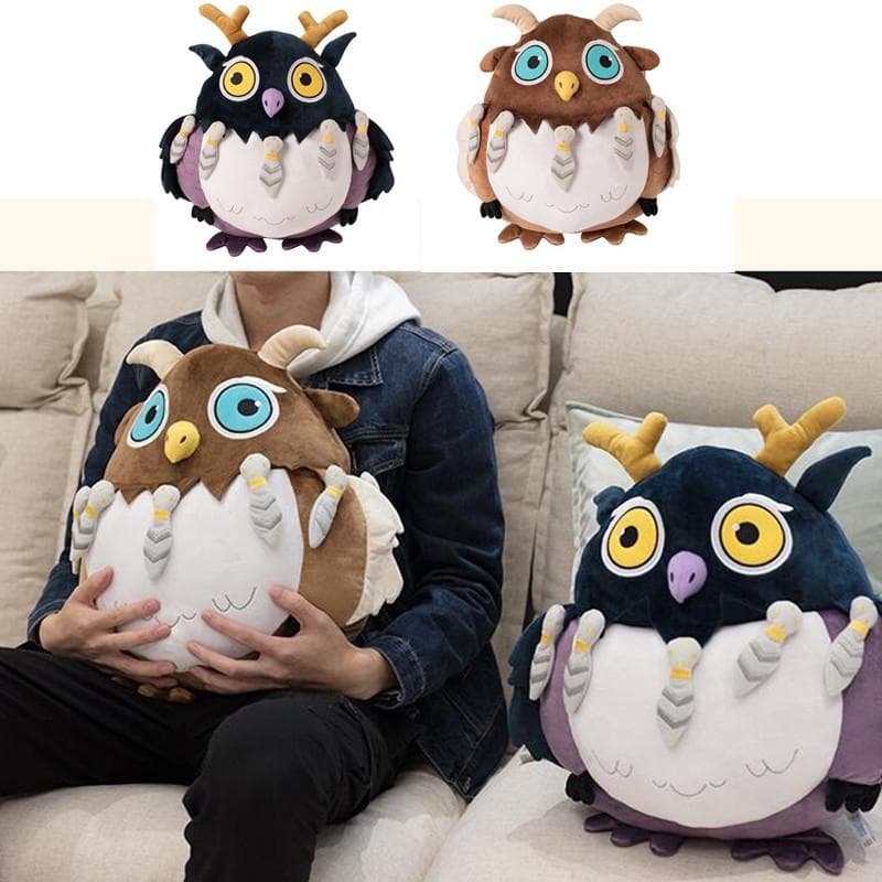 47 cm WOW Moonkin Hatchling Jucării de plus Animal de pluș din desene animate The Alliance Horde Warcraft Moonkin Cadou de aniversare maro