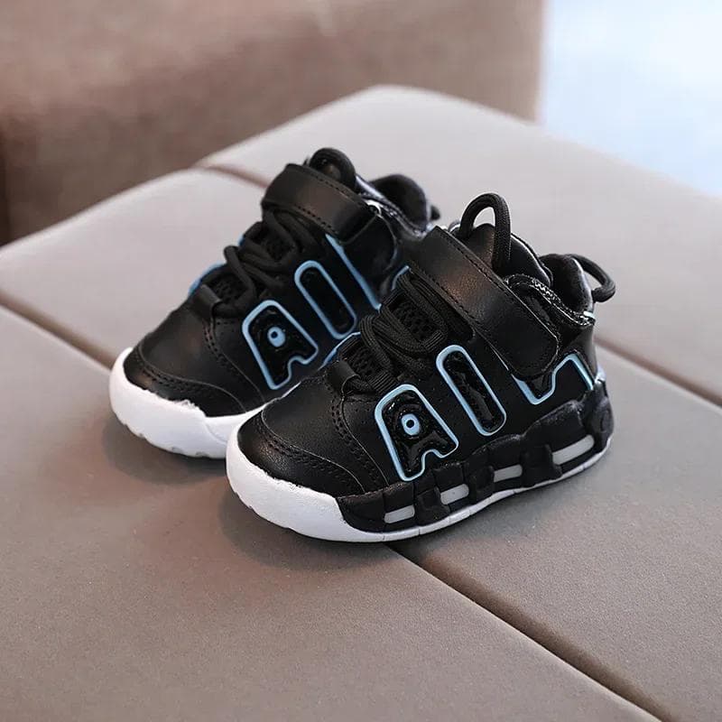 Pantofi de tenis Toamnă Nou Copii Adidași Sport Băieți Fete Pantofi Respirabili Casual Trend Board Adidași Confortabili pentru Copii 18cm negru