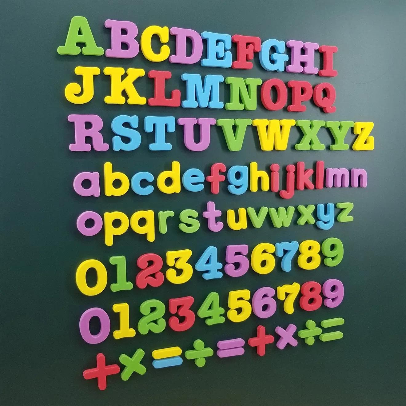 Litere magnetice Numere Alfabetul ABC 123 Magneți de frigider Set de jucării educaționale pentru învățarea preșcolară din plastic Matematică