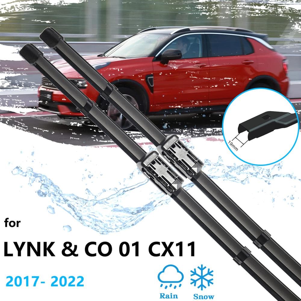 Pentru Lynk & Co 01 CX11 2017 2018 2022 Stergator de geam fata spate dezosat fara rama masina cauciuc albastru