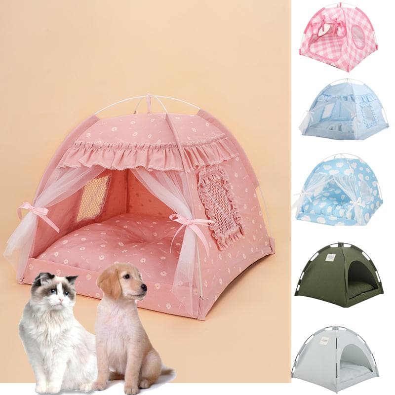 Animal de companie Câine Pisică Cuib Pisicuță Cort Joacă Tipi Casa Tipi Pat Pernă Cățeluș Covoraș de somn roz