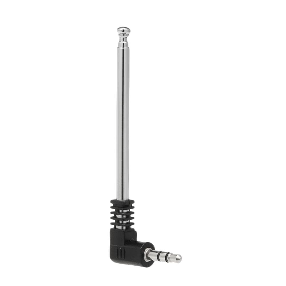 Antenă radio FM 3,5 mm Antenă retractabilă 4 secțiuni în formă de L Antenă de 240 mm argintiu