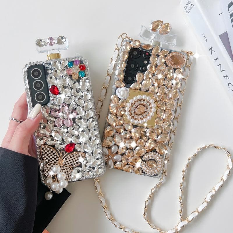 Husă de lux cu strasuri pentru Samsung Galaxy S23 S22 Ultra S21 Plus S20 S10 S9 Note 10 20 Ultra/iphone 14 13 12 11 Pro Max DIY Diamond Cover