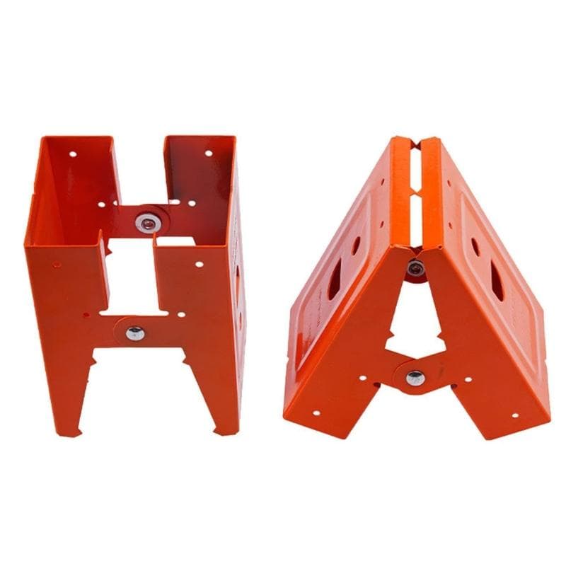 Multipurpose Metal Sawhorse Brackets with Not Slip Grip Open Designs Clamp for DIY Projects & Construction Support