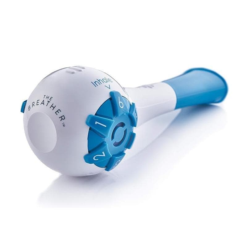 Antrenor Respirator Echipament Reglabil Exercițiu Pulmonar Capacitate Vitală Antrenament de Rezistență albastru