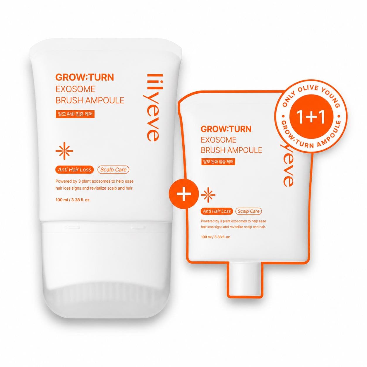 lilyeve Growturn Ampulă cu pensulă pentru mâini 100ml, rezervă 100ml  (7 Opțiuni)