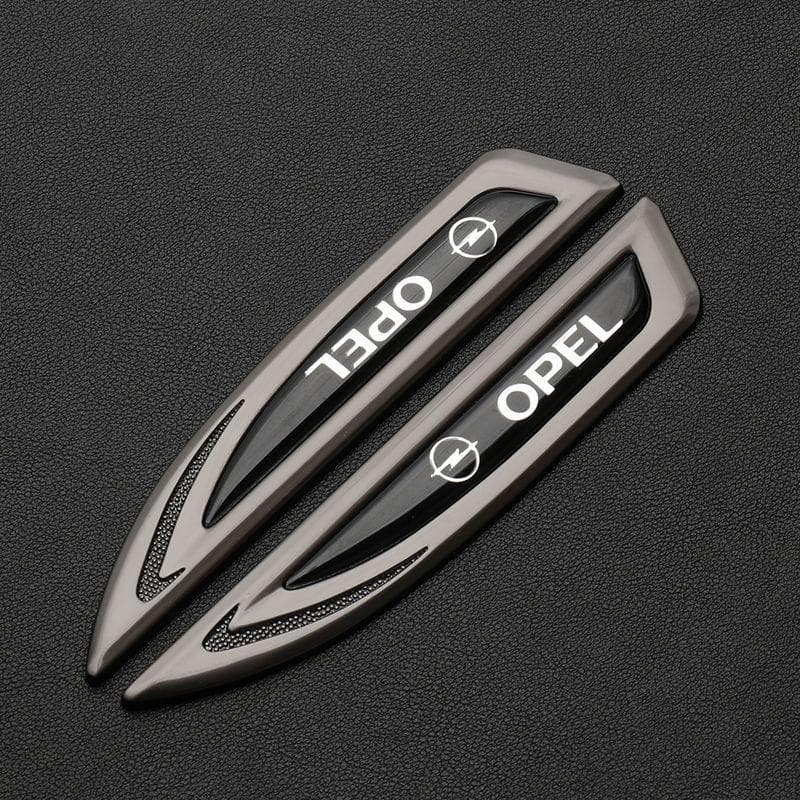 2 buc Opel 3D metal Aripă mașină Emblema coadă indicator lateral Autocolant emblemă laterală Decorațiune creativă Emblema portbagaj spate