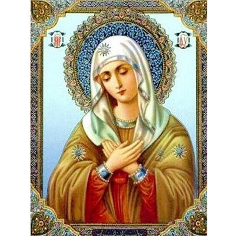 DIY 5D Diamond Mozaic Religious Icon Crystal Drill Kit cu punct de cruce pentru pictura cu diamant