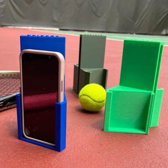 Suport pentru Cameră de Tenis Perspectivă Dublă Suport pentru Telefon Cameră de Acțiune cu Clemp Suport pentru Plasă de Tenis Imprimat 3D
