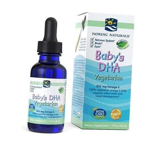 Ulei de peste lichid pentru copii, Baby's DHA Vegetarian, Nordic Naturals 30ml (67352004)