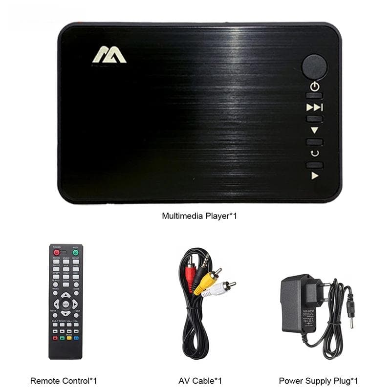 Mini player multimedia Full HD Media Player Autoplay 1080P USB HDD extern Media Player pentru disc SD U Ieșire AV HD VGA PENTRU MKV RMVB