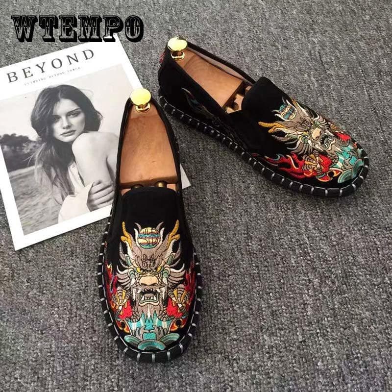 Pantofi din pânză veche Beijing, brodați, respirabili, panza, pantofi casual cm