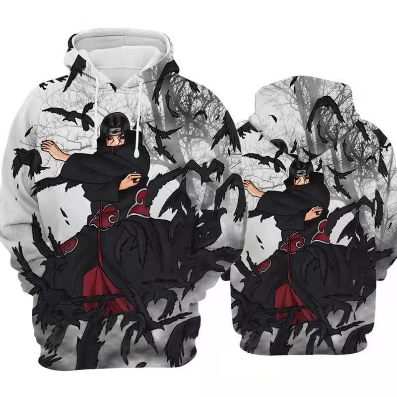 Cosplay Anime japonez Naruto Uchiha Itachi Hokage Ninjia Pulover casual pentru bărbați pentru femei cm