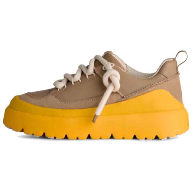 UGG Heritage Piele Fashion Confortabil Minimalist Unic Navetă Pantofi Casual cu Talpă Joasă Bărbați Pantofi Casual Maro Galben 1170910-MMM cm