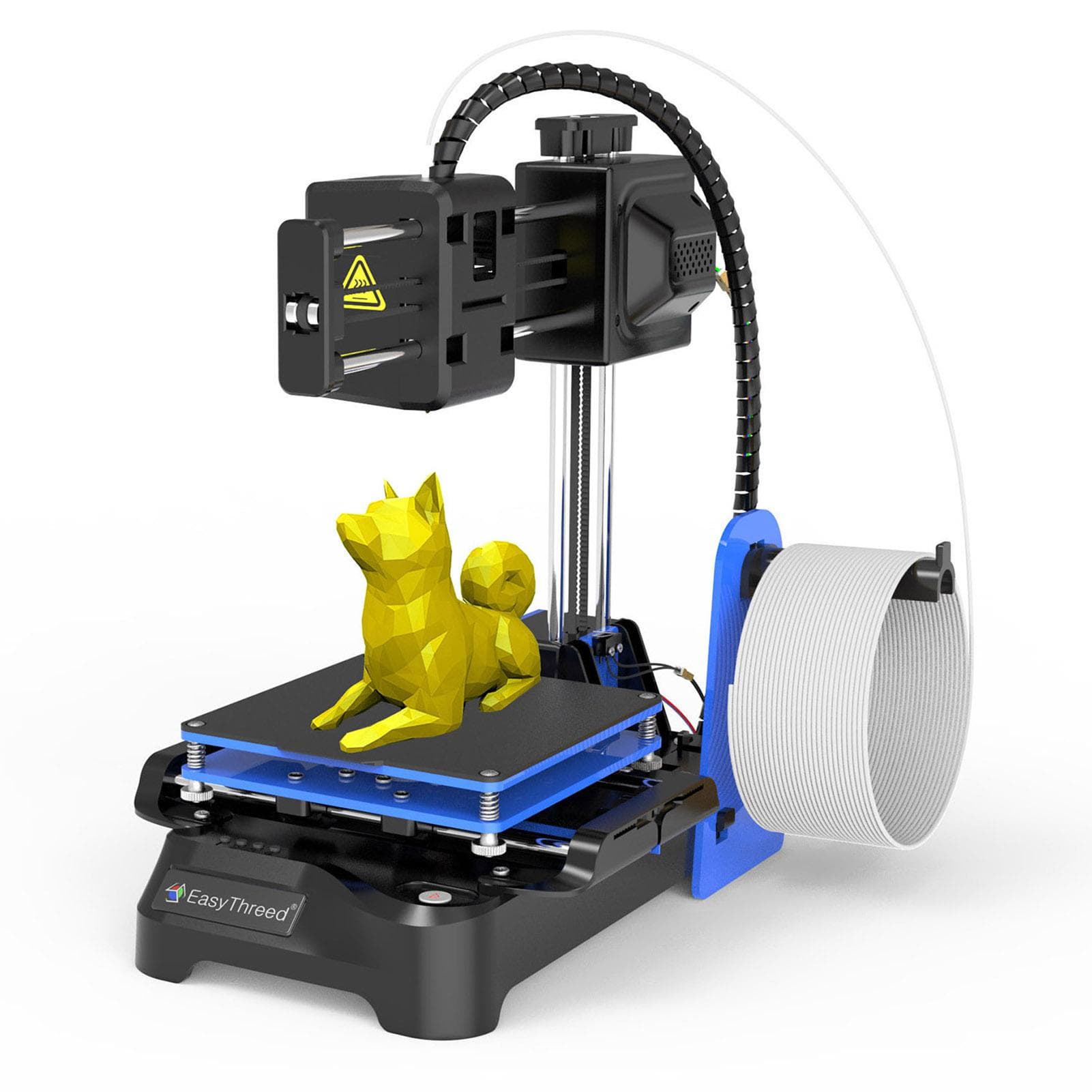 Mașină de imprimat EasyThreed pentru copii Mini desktop 100x100x100mm Dimensiune imprimare fără pat încălzit cu o singură tastă negru