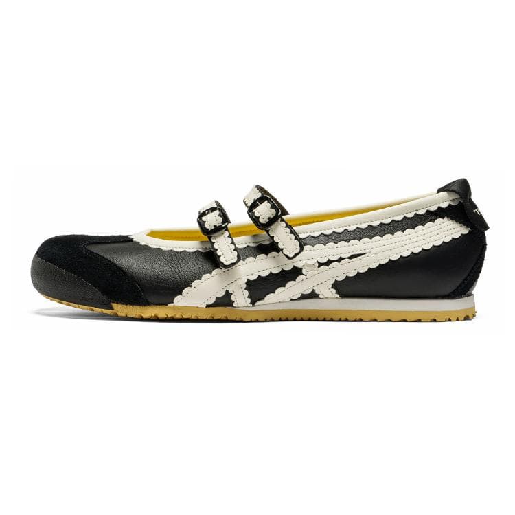 Adidași Damă Onitsuka Tiger Mexico 66 Tgrs Black Cream 1182A678-001 cm culoare alb negru
