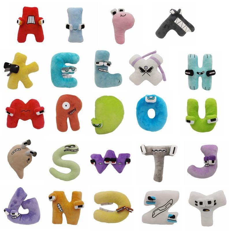 Noua jucărie de plus Alphabet Lore Alphabet Legend 26 de litere pentru iluminarea copiilor