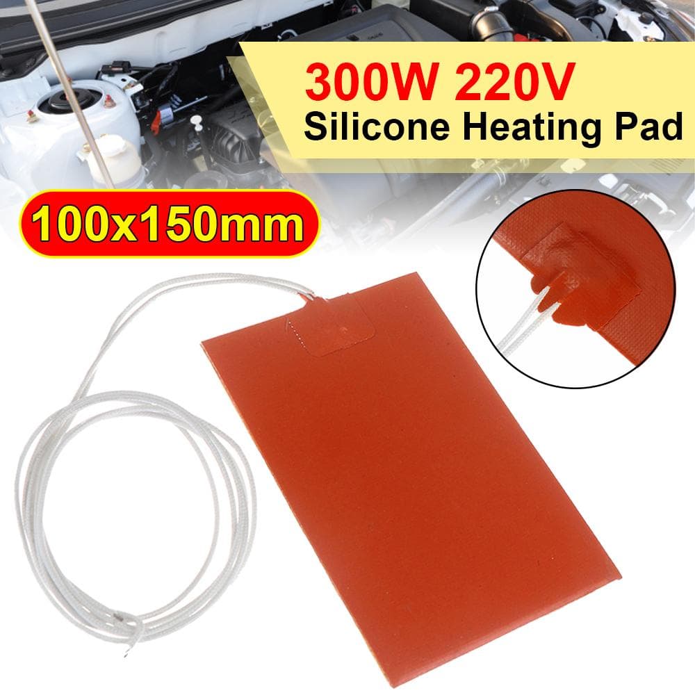 300W 220V Tampă de încălzire a rezervorului de ulei de motor din silicon, impermeabilă, universală, rezervor de combustibil, rezervor de apă,