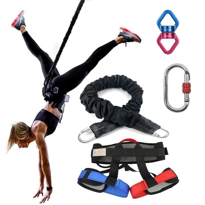 Bungee Echipament de fitness pentru adulți Bungee Dance Cordon de antrenament Exercițiu de yoga antigravitațional Antrenament la sală de acasă