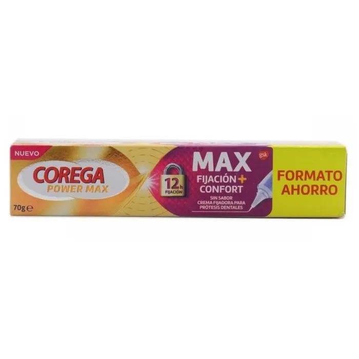 Corega Cremă Fixativă Power Max pentru Proteze Dentare 70g