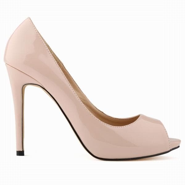Pantofi de damă cu toc înalt, stil stiletto, stil petrecere, vară, alb și roșu, mărime mare cm
