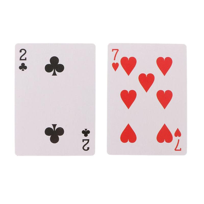 4 cărți 7 până la 2 trucuri magice Transformer Recuzită magică Close Up Magic Toy Jucărie pentru copii
