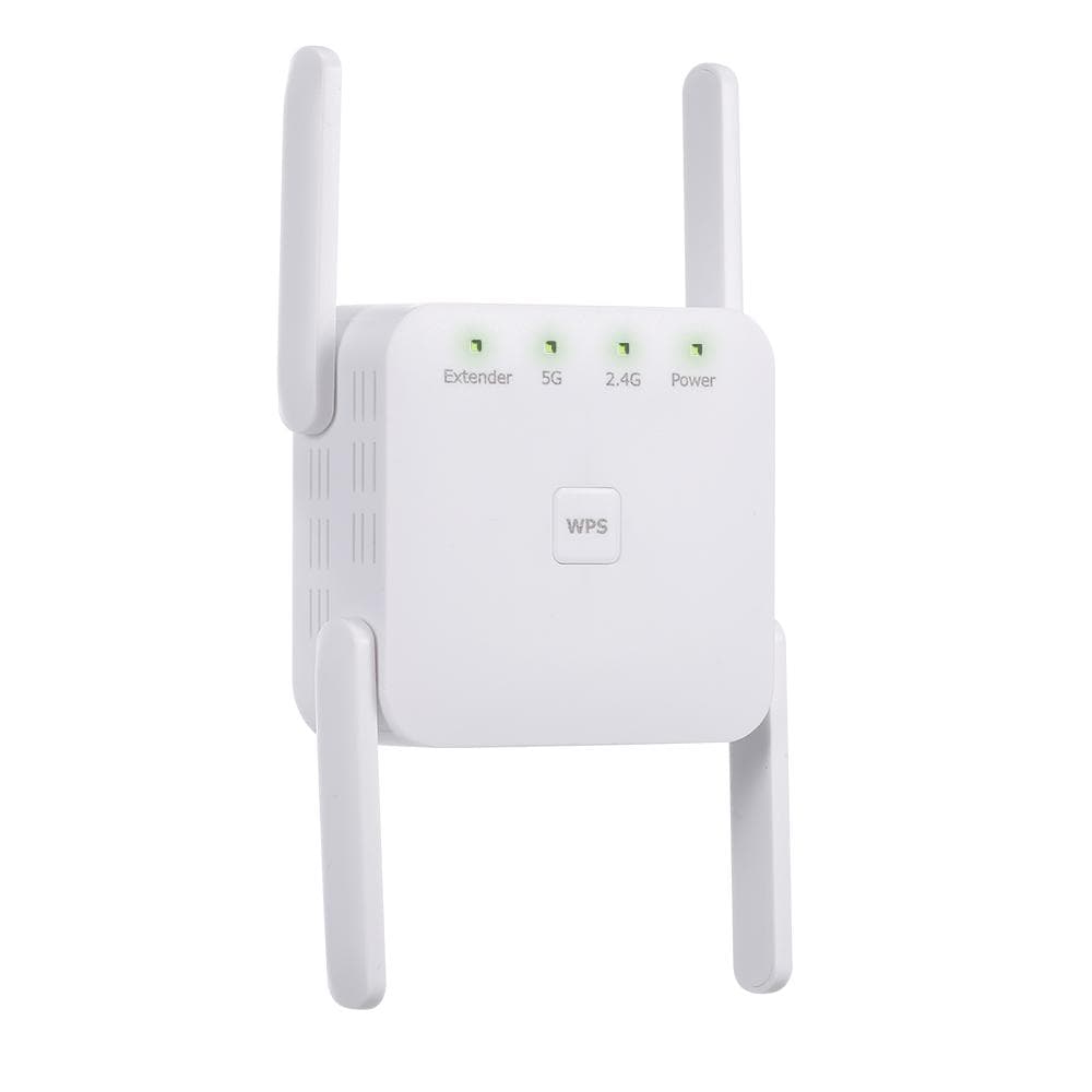 1200Mbps 2.4G 5G Repetor WiFi de frecvență dublă WiFi Extender Amplificator de semnal fără fir alb pentru casă alb