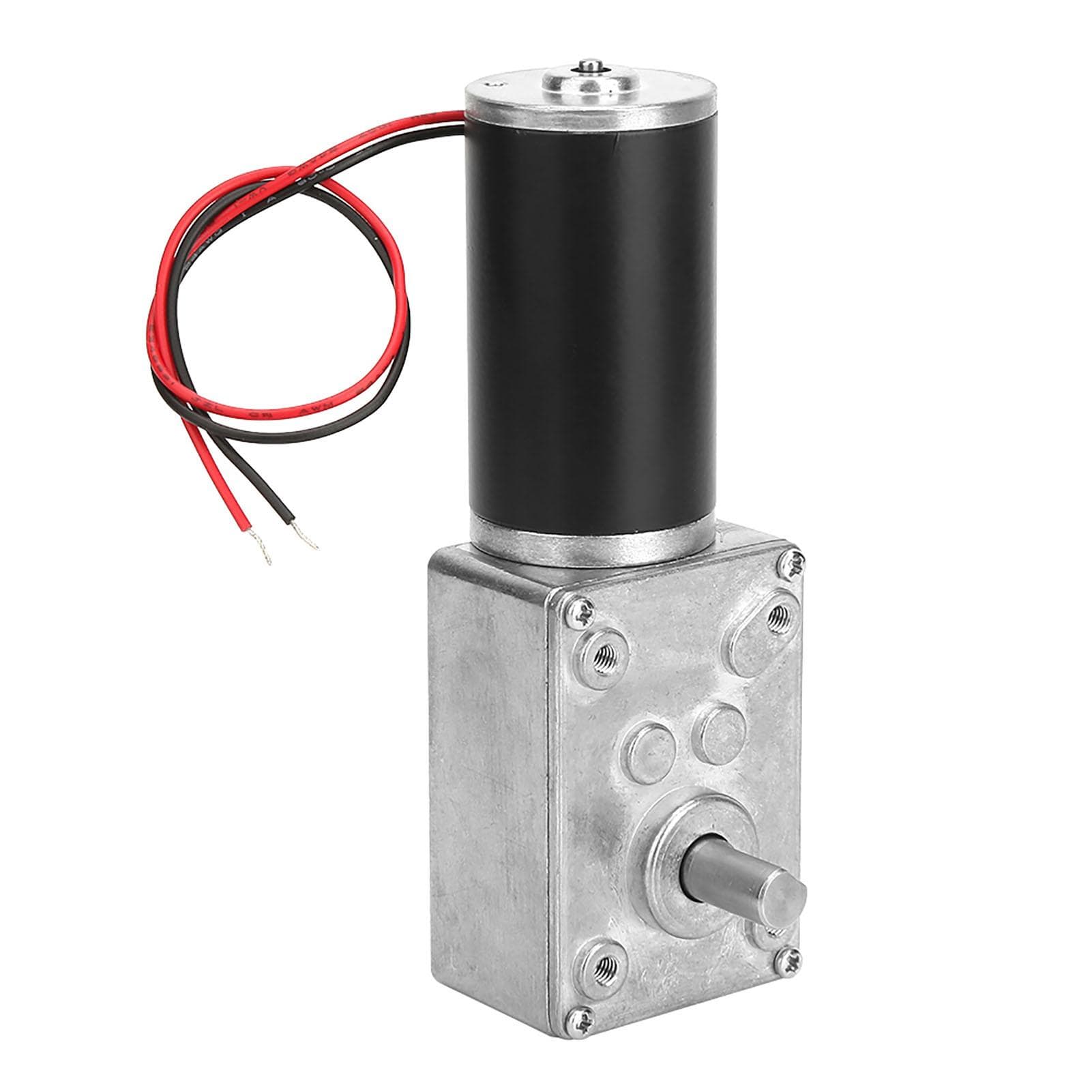 Motor cutie de viteze electrică de reducere a vitezei Motor cu angrenaj melcat reversibil 8mm arbore 24V(10 RPM)