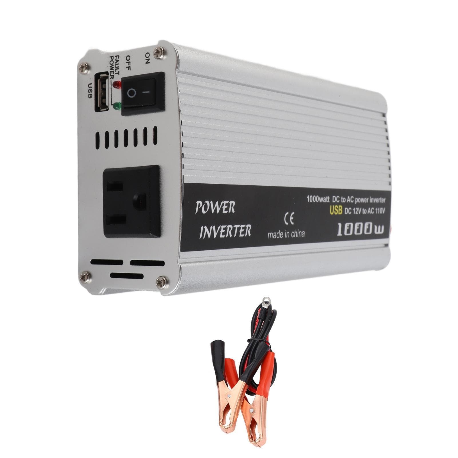Invertor de Putere Solară Eficiență Înaltă Invertor Auto Putere Mare Convertor DC 12V în AC pentru Casă