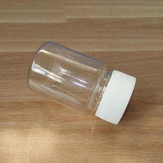 10 buc. Sticle de 50 ml pentru substanțe chimice Capac de sticle de pastile din plastic transparent, rezistent la apă, pentru pastile de cremă