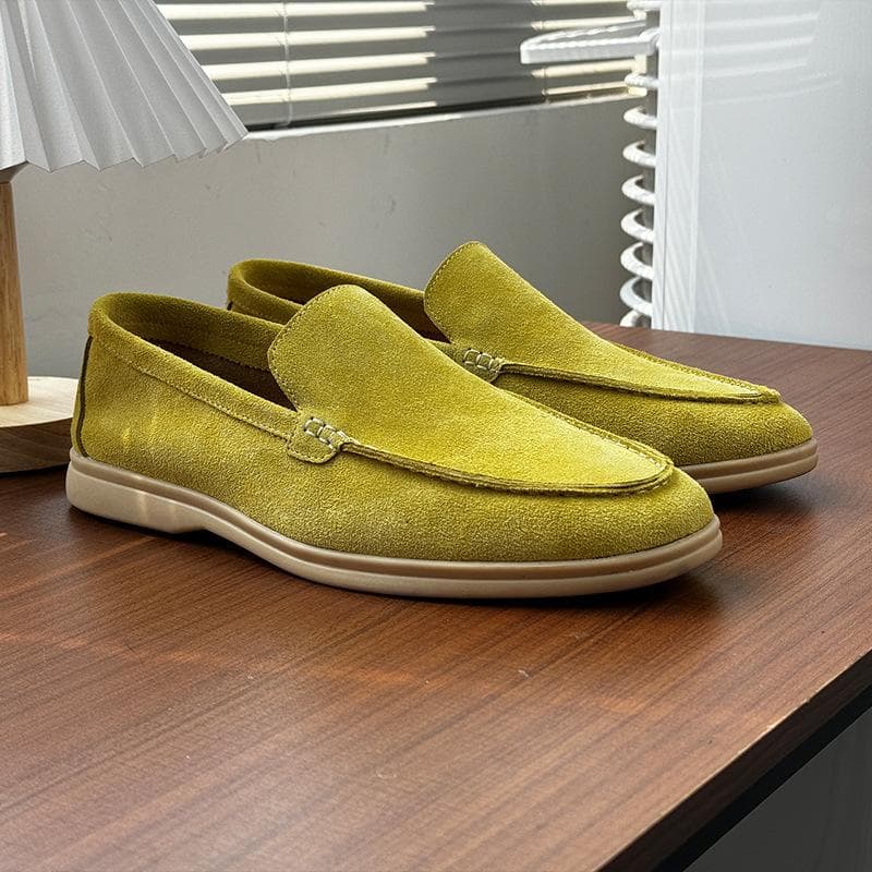 Mocasin de vară pentru bărbați, pantofi plați casual, cu o singură pedală, tendință de modă, versatili, pantofi Doudou 8253-H cm albastru