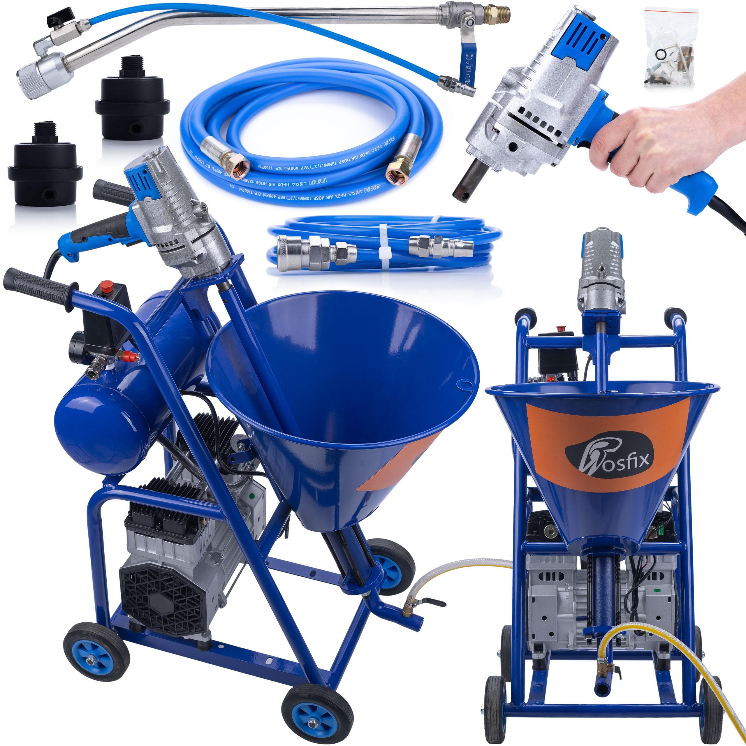 Rosfix Agregat Tynkarski Blue Dragon BD41 – Debit 15L/Min | Putere 4100W | Rezervor 25L cu Funcție de Amestecare